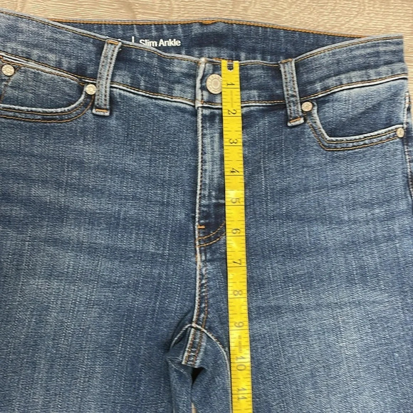 NWOT Talbots Flawless Slim Ankle Denim Jeans Raw Hem 4P - Picture 9 of 16